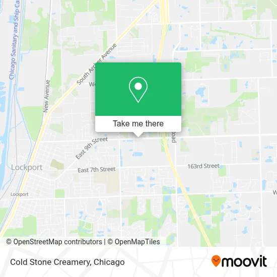 Cold Stone Creamery map
