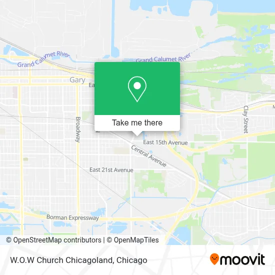 W.O.W Church Chicagoland map