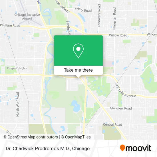 Dr. Chadwick Prodromos M.D. map