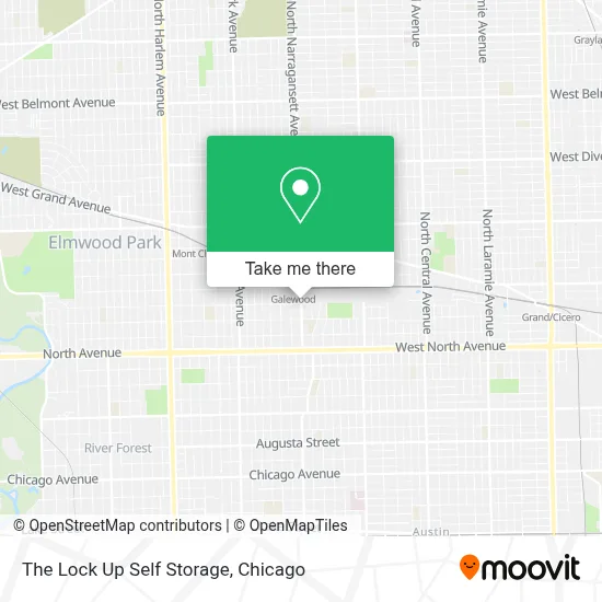 The Lock Up Self Storage map