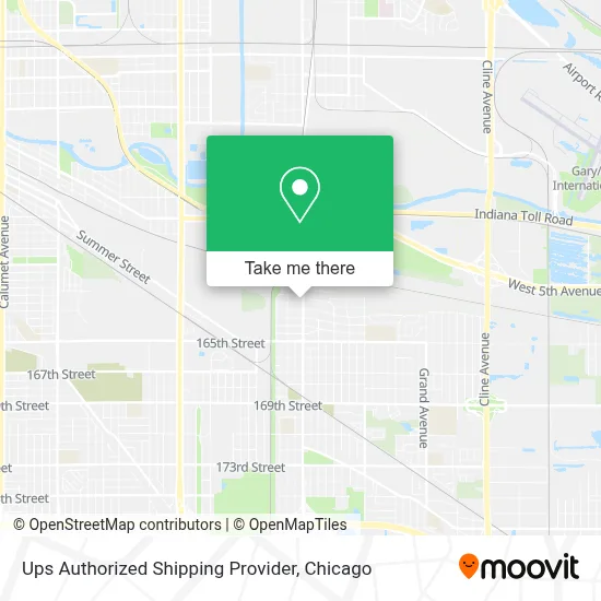 Ups Authorized Shipping Provider map