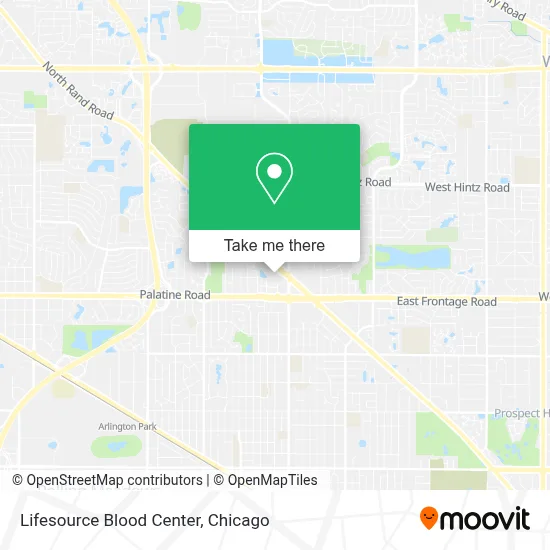 Lifesource Blood Center map
