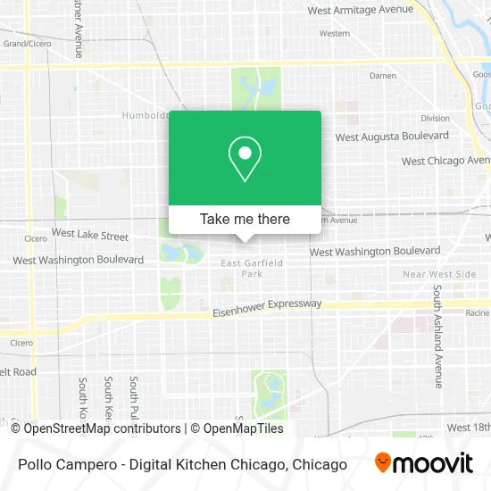 Pollo Campero - Digital Kitchen Chicago map