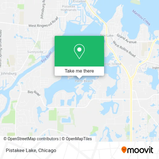 Pistakee Lake map