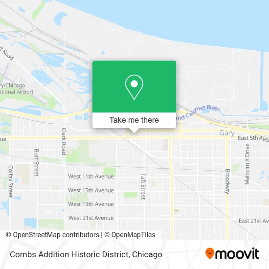 Combs Addition Historic District map