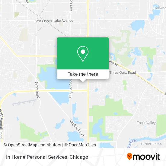 In Home Personal Services map