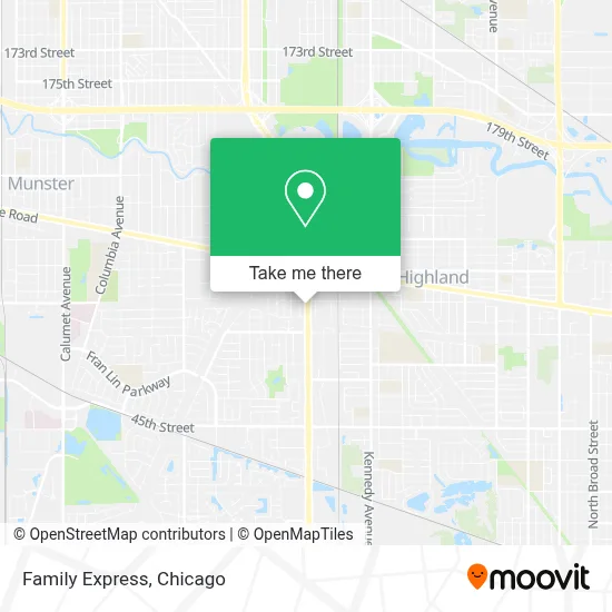Family Express map