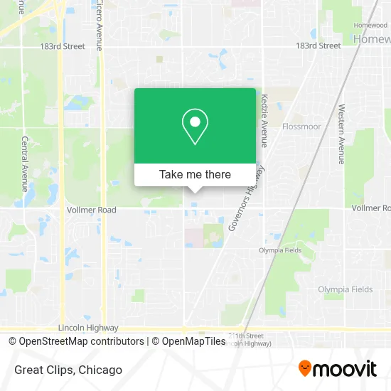 Great Clips map
