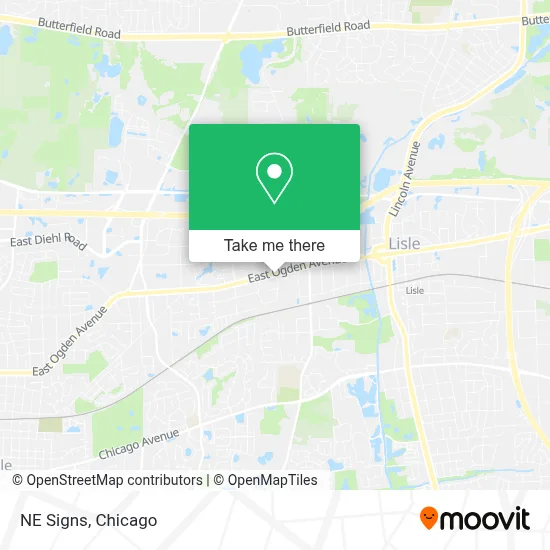 NE Signs map