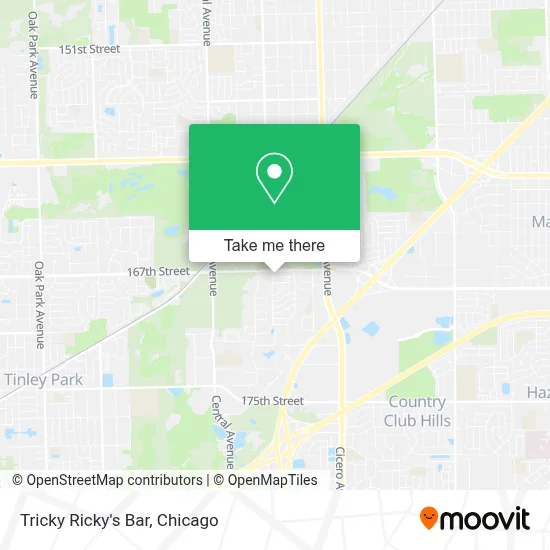 Tricky Ricky's Bar map