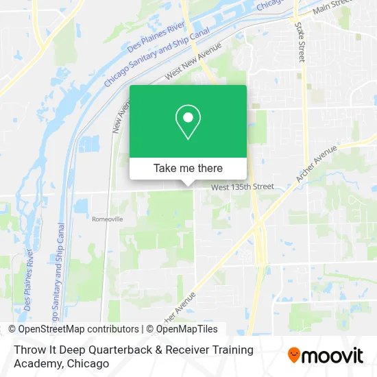 Throw It Deep Quarterback & Receiver Training Academy map