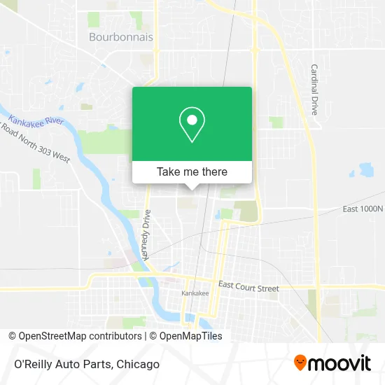 O'Reilly Auto Parts map