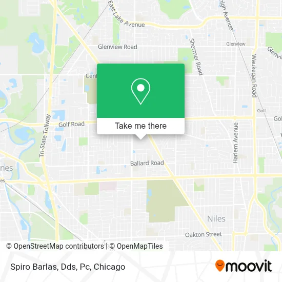 Spiro Barlas, Dds, Pc map