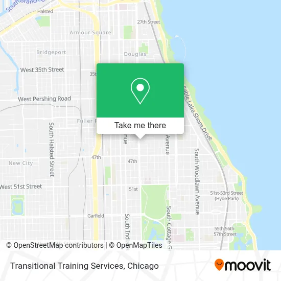 Transitional Training Services map