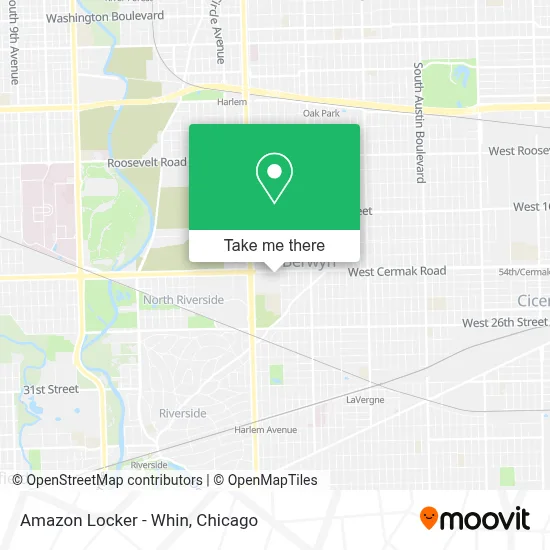 Amazon Locker - Whin map