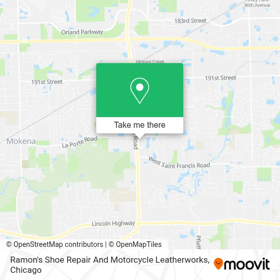 Ramon's Shoe Repair And Motorcycle Leatherworks map