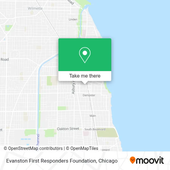 Evanston First Responders Foundation map