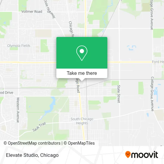 Elevate Studio map