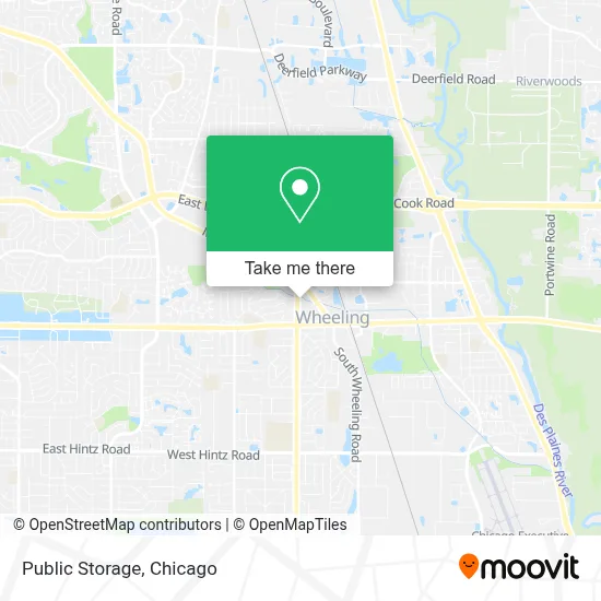 Public Storage map