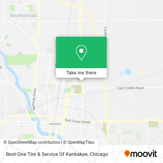 Best-One Tire & Service Of Kankakee map