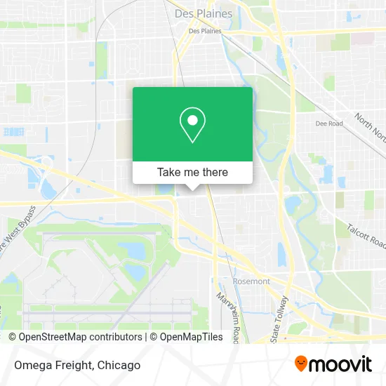 Omega Freight map