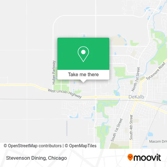 Stevenson Dining map