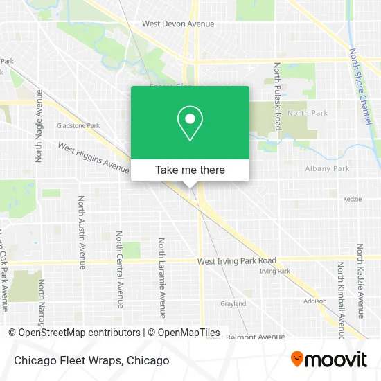 Chicago Fleet Wraps map