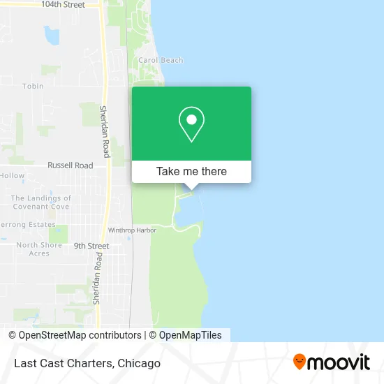 Last Cast Charters map