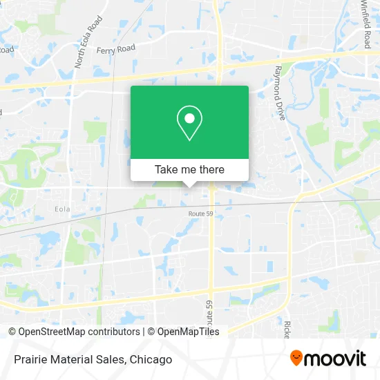 Prairie Material Sales map