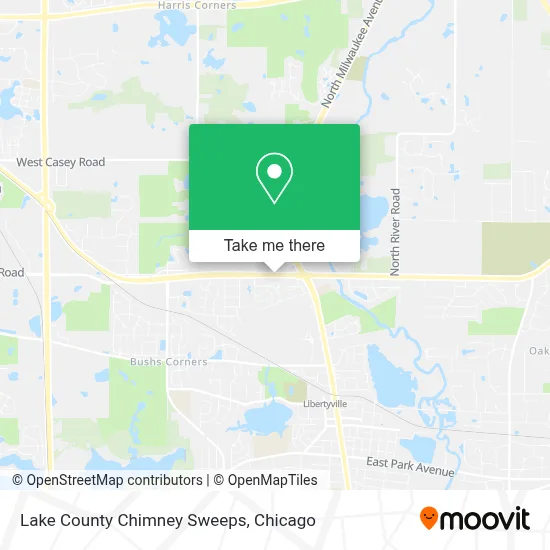 Lake County Chimney Sweeps map