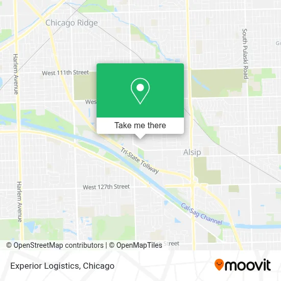 Experior Logistics map