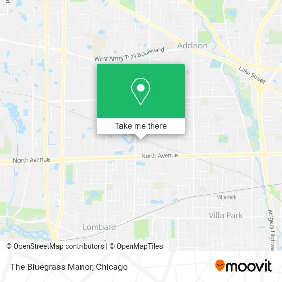 The Bluegrass Manor map