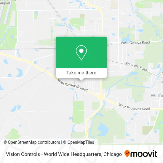 Vision Controls - World Wide Headquarters map