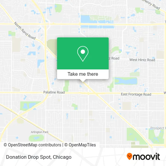 Donation Drop Spot map