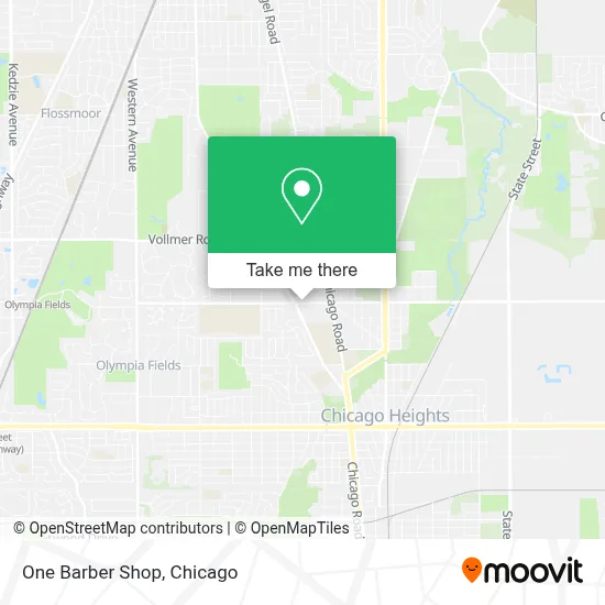 One Barber Shop map