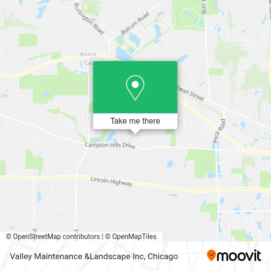 Valley Maintenance &Landscape Inc map