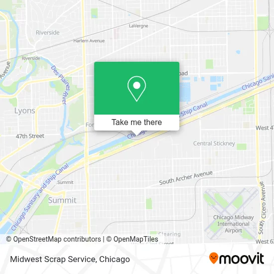 Midwest Scrap Service map