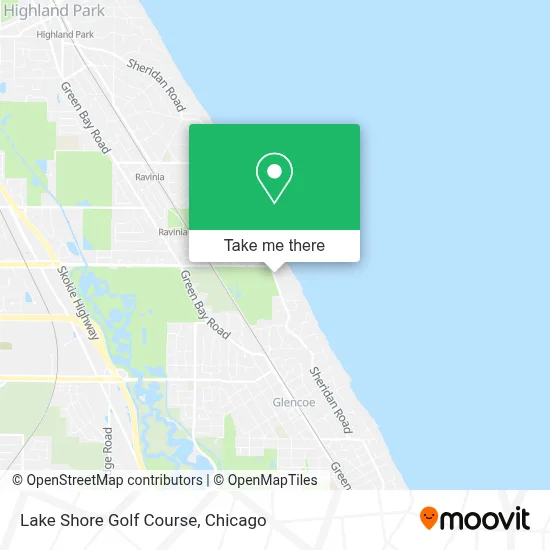 Lake Shore Golf Course map