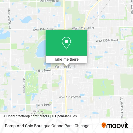 Pomp And Chic Boutique Orland Park map