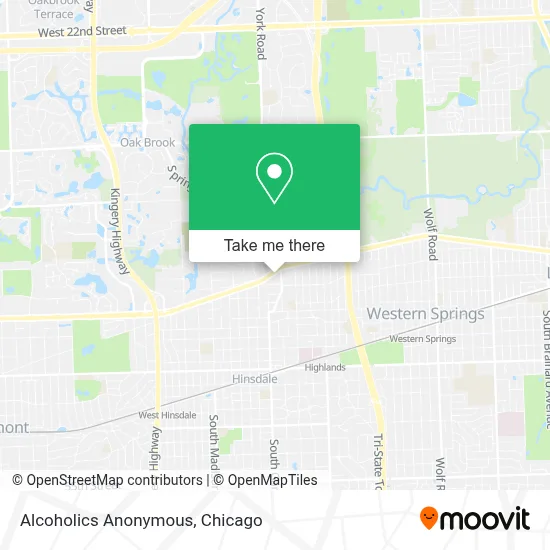 Alcoholics Anonymous map