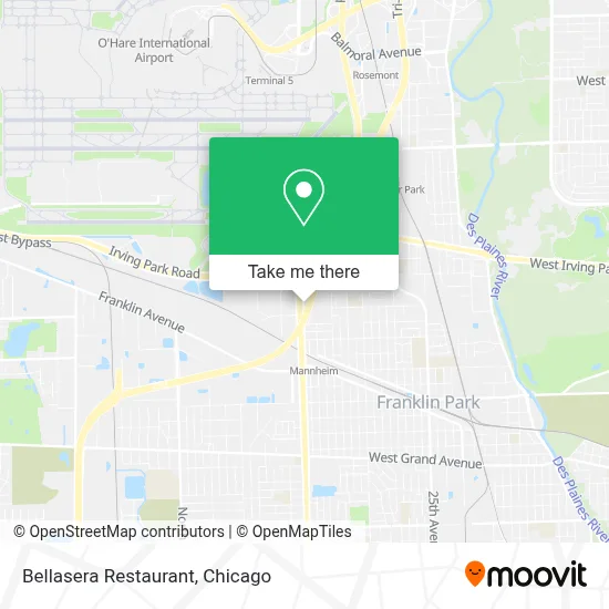 Bellasera Restaurant map