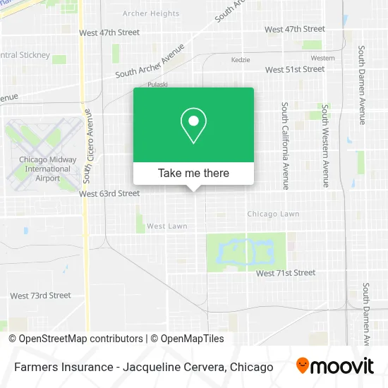 Farmers Insurance - Jacqueline Cervera map