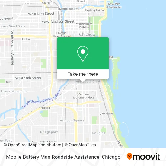 Mobile Battery Man Roadside Assistance map