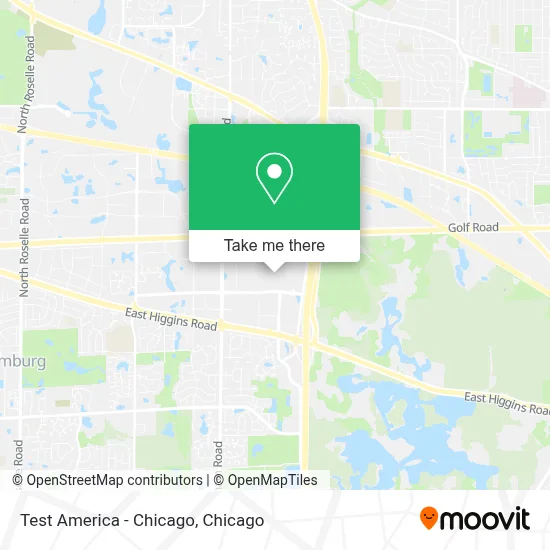 Test America - Chicago map