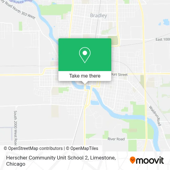 Herscher Community Unit School 2, Limestone map