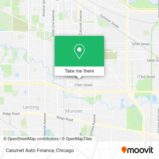 Calumet Auto Finance map