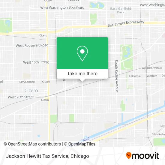 Jackson Hewitt Tax Service map