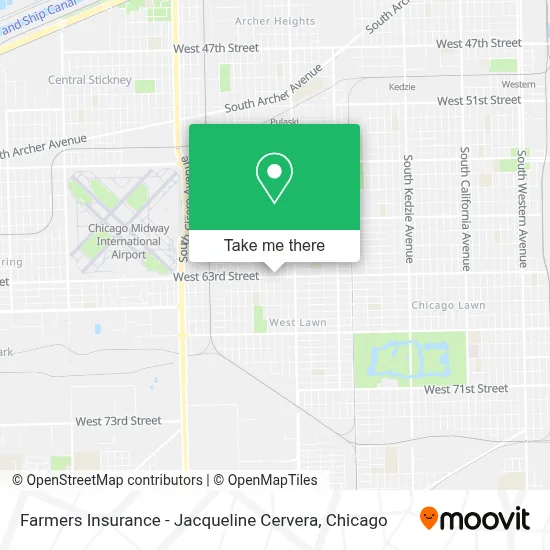 Farmers Insurance - Jacqueline Cervera map