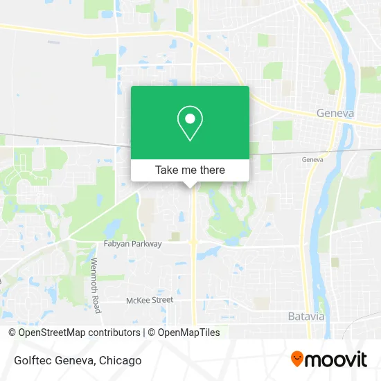 Golftec Geneva map