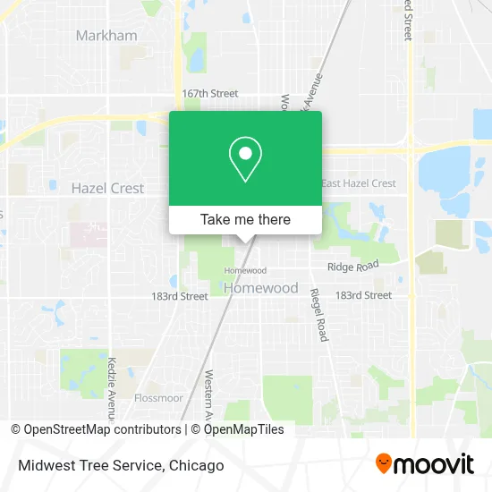 Midwest Tree Service map